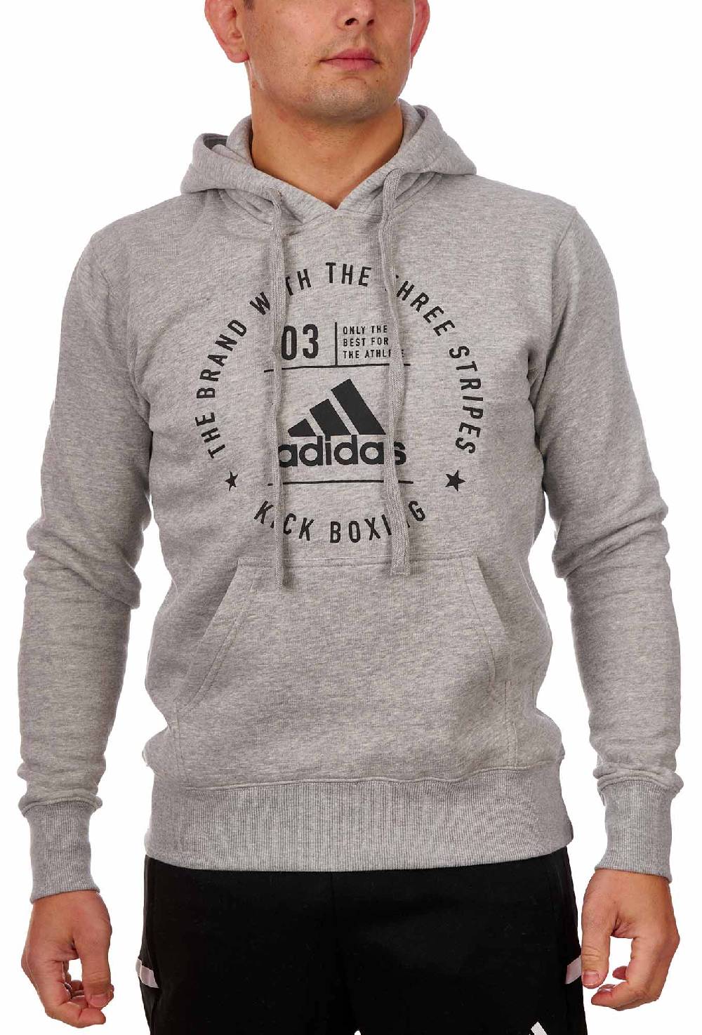 Ju Sports adidas Community Line Hoody Kickboxing grey/black, adiCL02KB Vierteljährliche Förderung