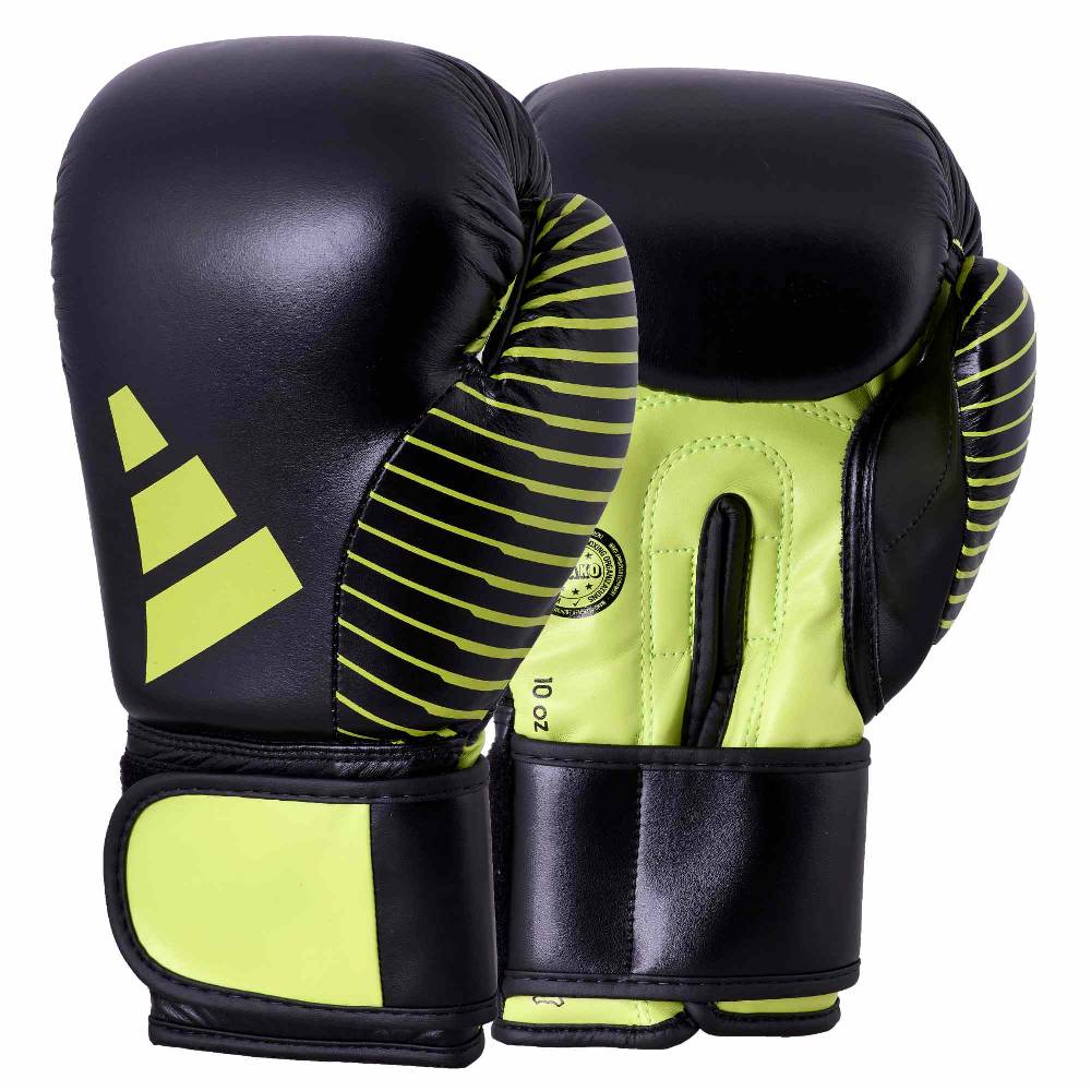 Ju Sports adidas Kickboxing Wettkampfhandschuh black/neon green, adiKBWKF200 zollfrei