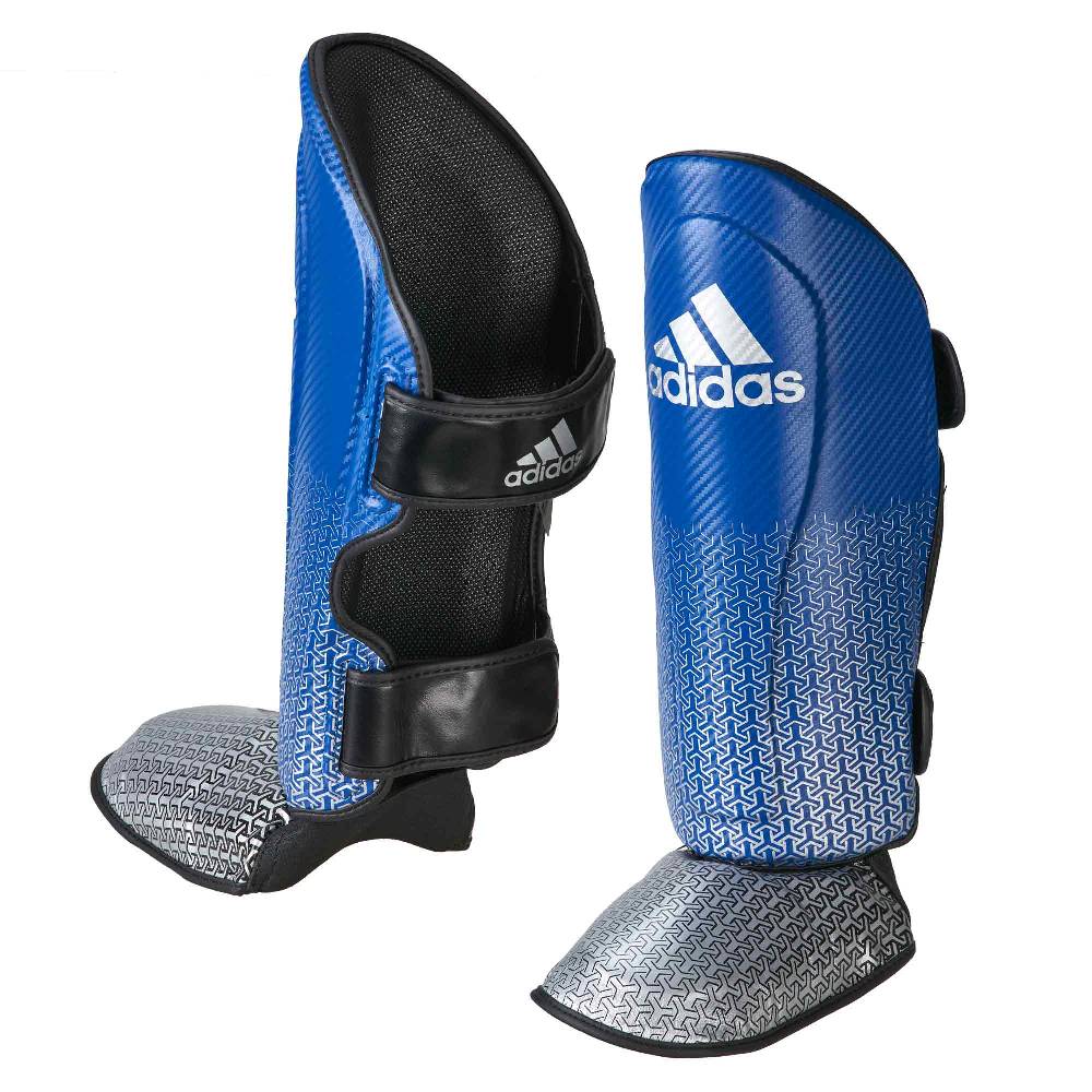 Ju Sports adidas Pro Kickboxing Schienbein-Spannschutz blue/silver, adiKBSI300