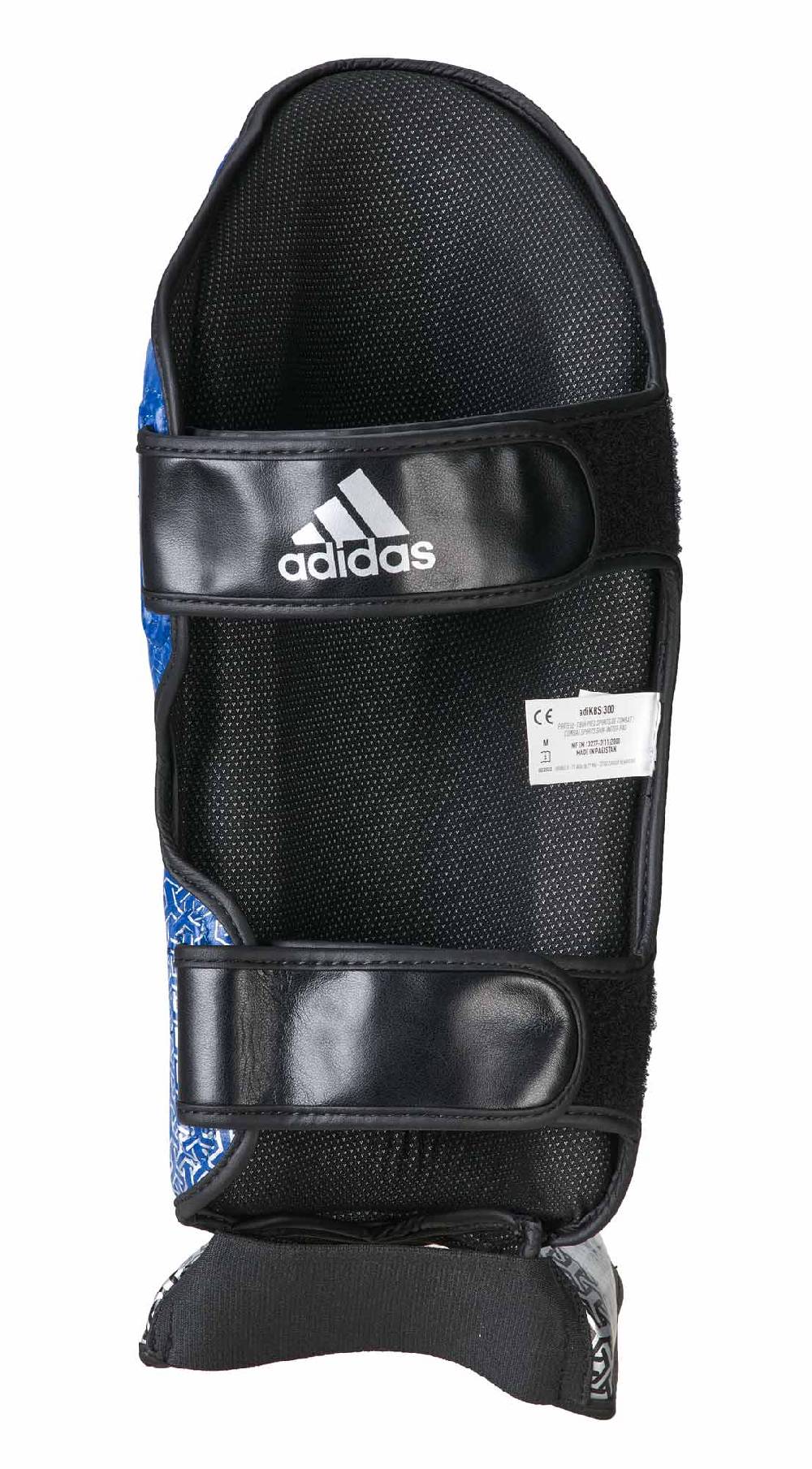 Ju Sports adidas Pro Kickboxing Schienbein-Spannschutz blue/silver, adiKBSI300 Blitzverkäufe