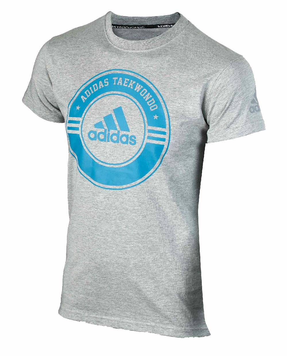 Ju Sports adidas Taekwondo Community Line Shirt "Circle" grey/blue, adicsts01T Muttertagsangebot
