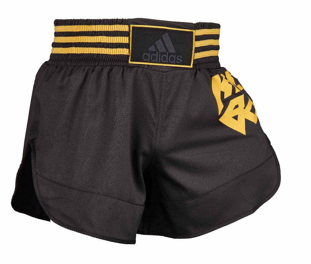 Ju Sports adidas Kick Boxing Shorts schwarz/gold, ADISKB02 Muttertagsangebot