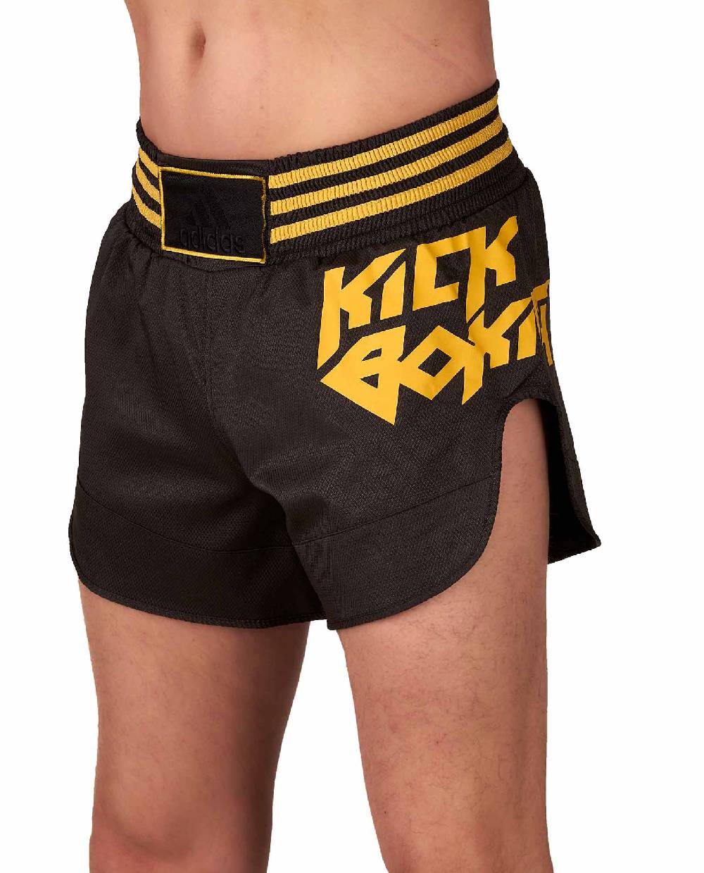 Ju Sports adidas Kick Boxing Shorts schwarz/gold, ADISKB02 Muttertagsangebot