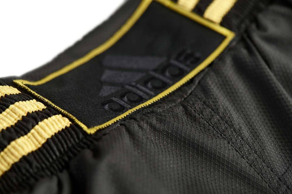 Ju Sports adidas Kick Boxing Shorts schwarz/gold, ADISKB02 Muttertagsangebot