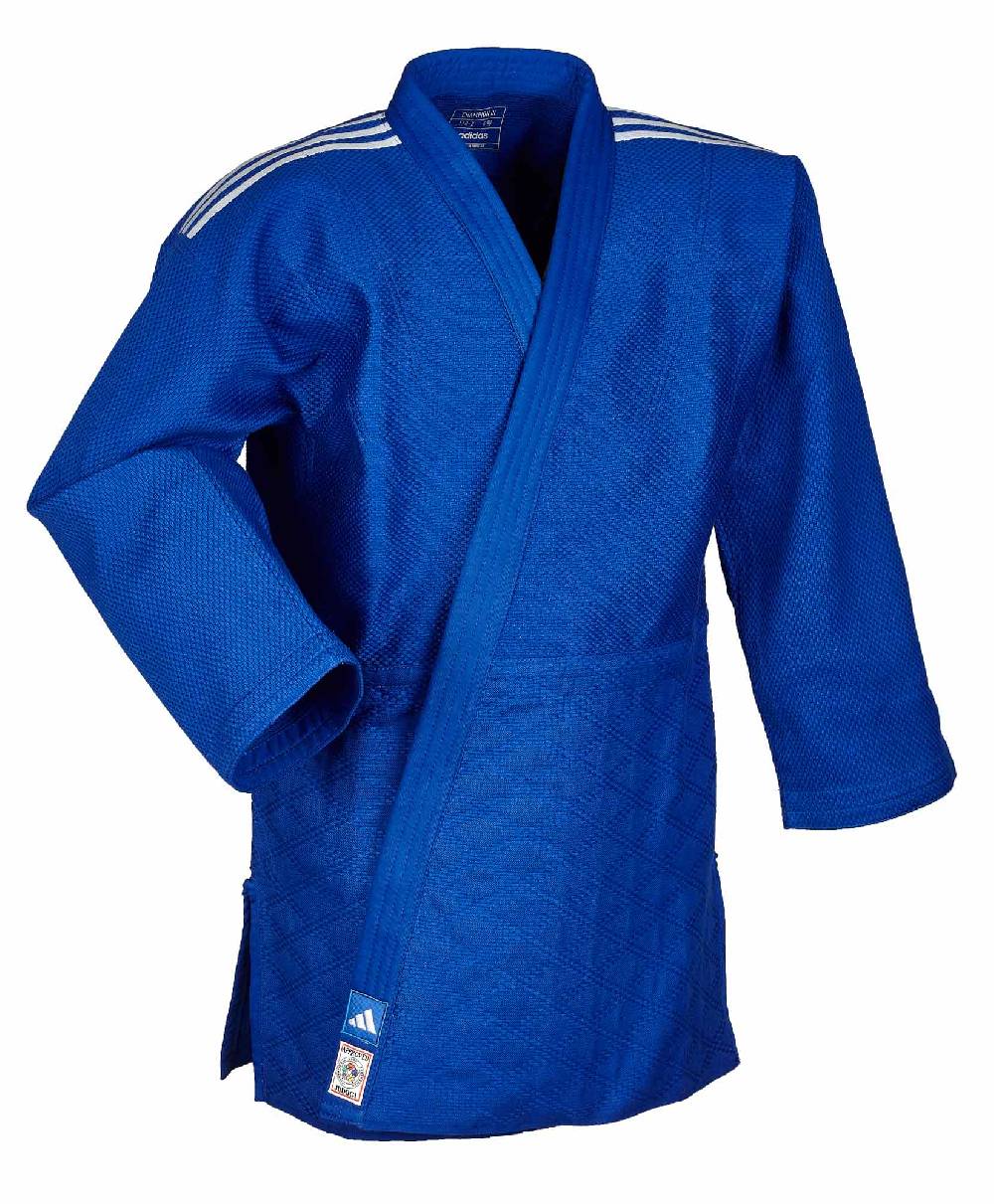 Ju Sports adidas Judojacke CHAMPION III IJF - Model 1 JIJFB-JAC blau / weiße Streifen Valentinstagsangebot