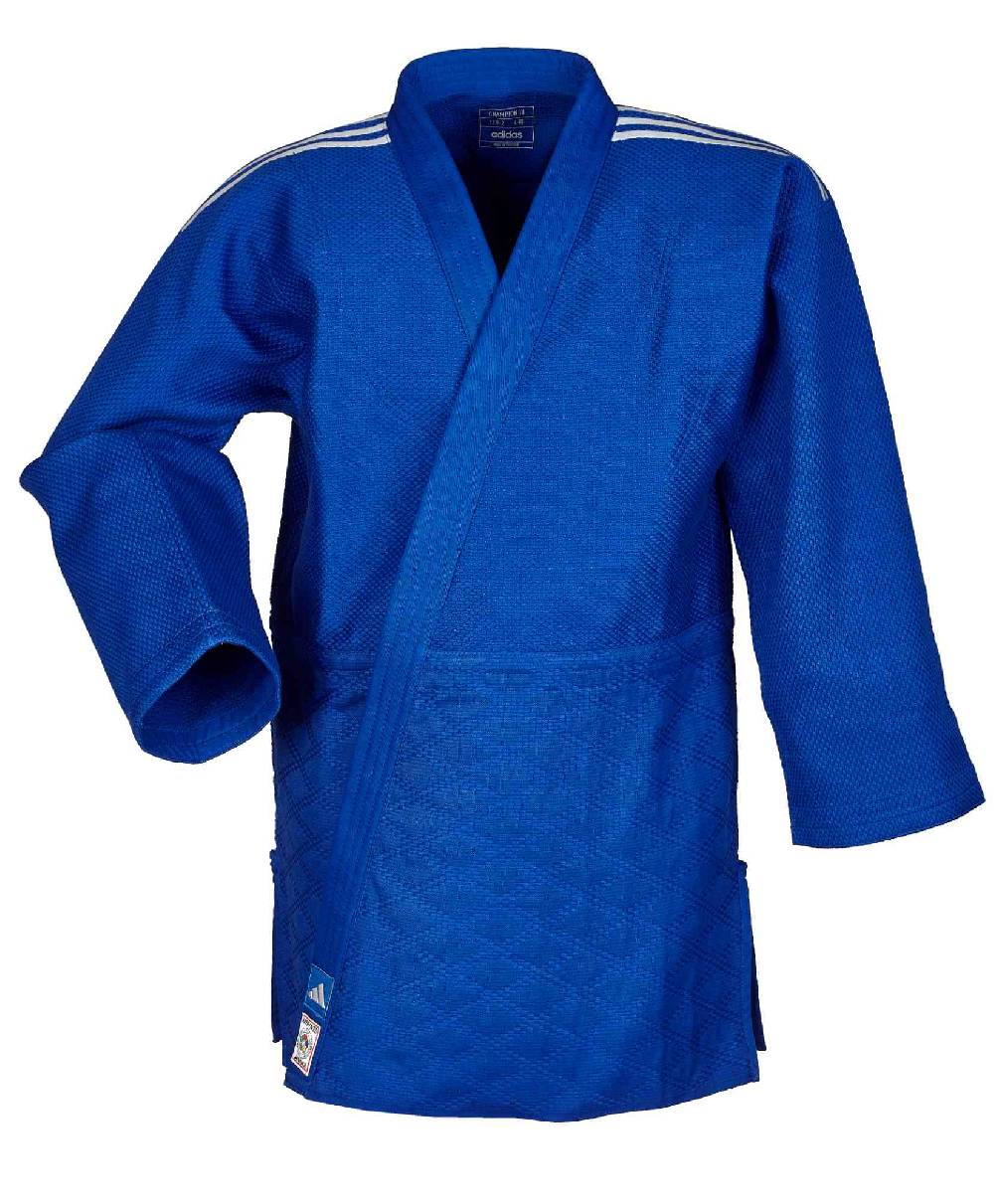 Ju Sports adidas Judojacke CHAMPION III IJF - Model 1 JIJFB-JAC blau / weiße Streifen Valentinstagsangebot