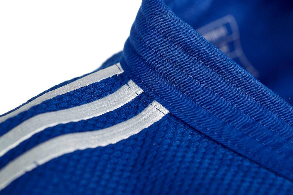 Ju Sports adidas Judojacke CHAMPION III IJF - Model 1 JIJFB-JAC blau / weiße Streifen Valentinstagsangebot