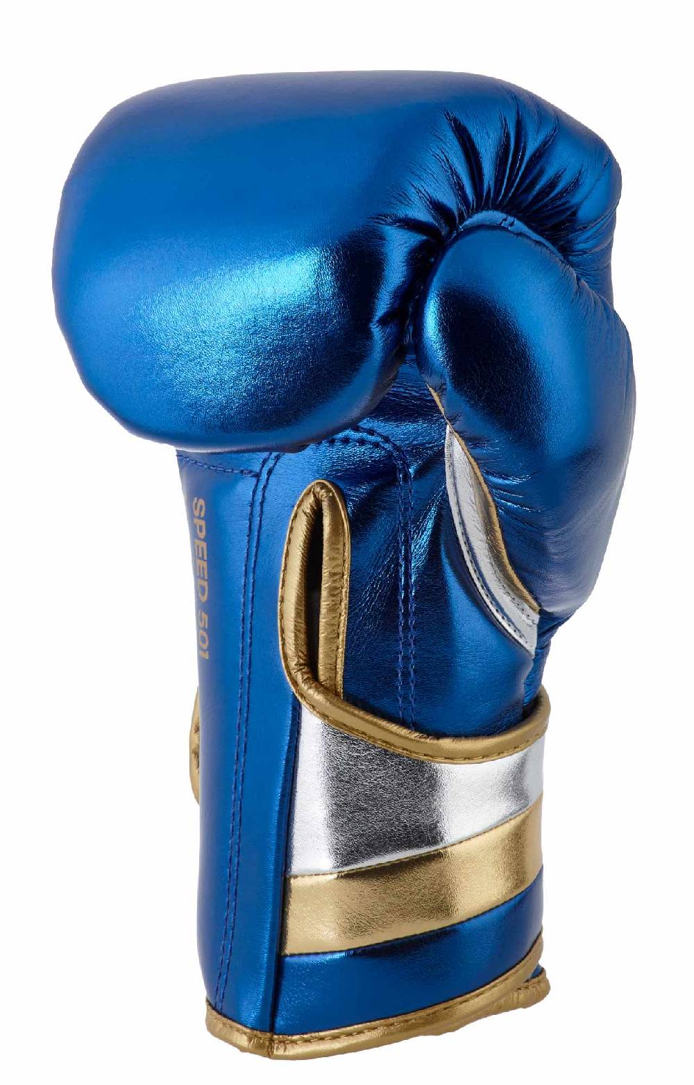 Ju Sports adidas Boxhandschuhe Speed 500 blue/gold Microfibre, ADISBG501 Jubiläumsangebot