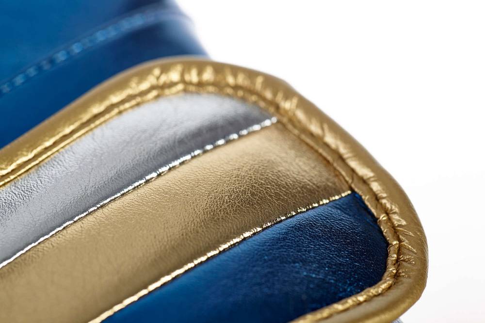 Ju Sports adidas Boxhandschuhe Speed 500 blue/gold Microfibre, ADISBG501 Jubiläumsangebot