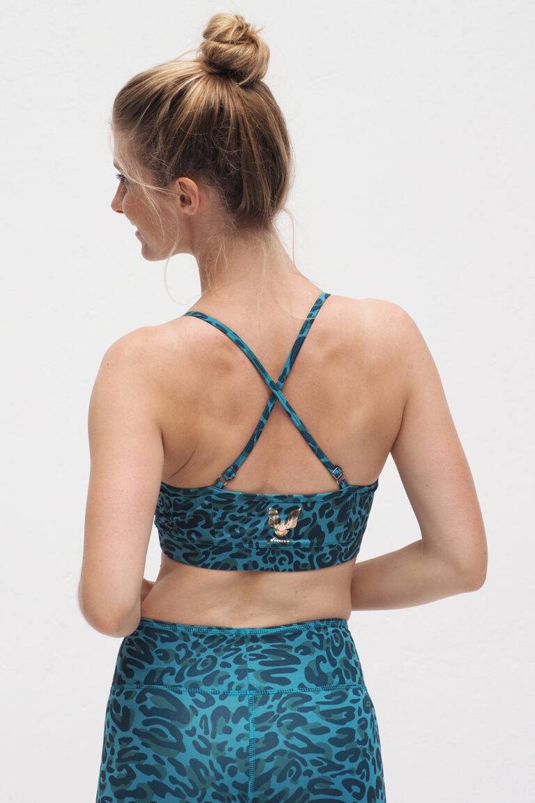 Kismet Yogastyle Yoga Bra Top Amba leo turquoise