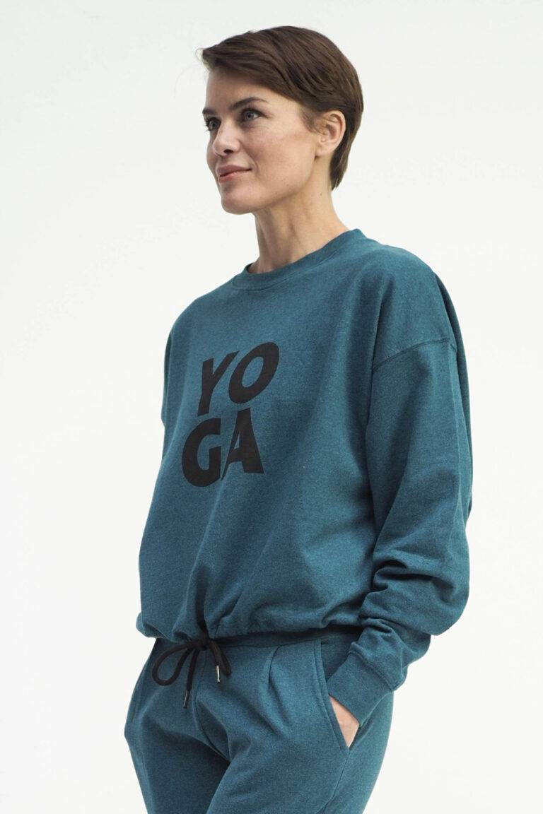 Kismet Yogastyle Garuda Sweatshirt emerald marl Begrenzt auf 3 Tage