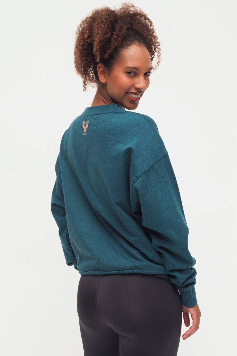 Kismet Yogastyle Garuda Sweatshirt emerald marl Begrenzt auf 3 Tage