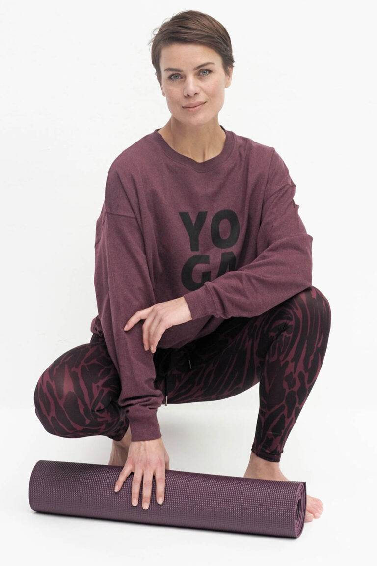 Kismet Yogastyle Garuda Sweatshirt ruby marl