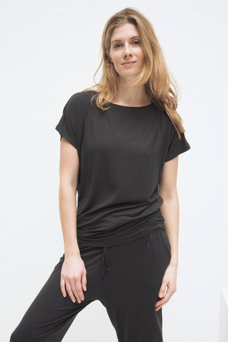 Kismet Yogastyle Yoga Tee Manavi – Anthracite Fabrik Onlineshop