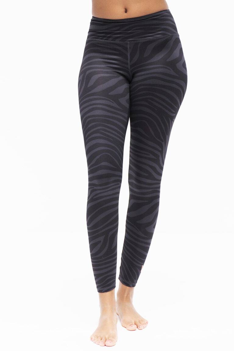 Kismet Yogastyle Ganga Leggings 7/8 zebra anthracite Weihnachtsangebot