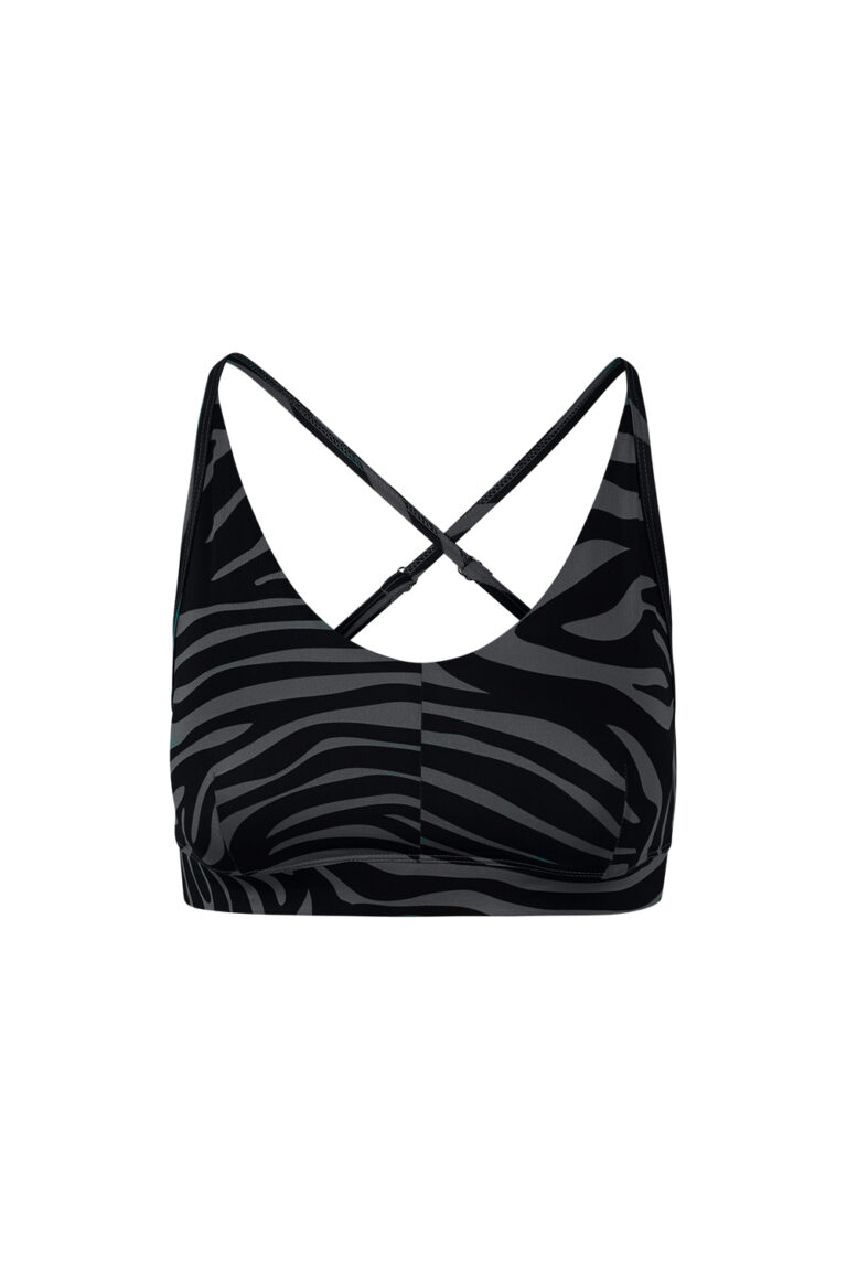Kismet Yogastyle Yoga Bra Top Amba – Zebra Anthracite Saisonale Angebote
