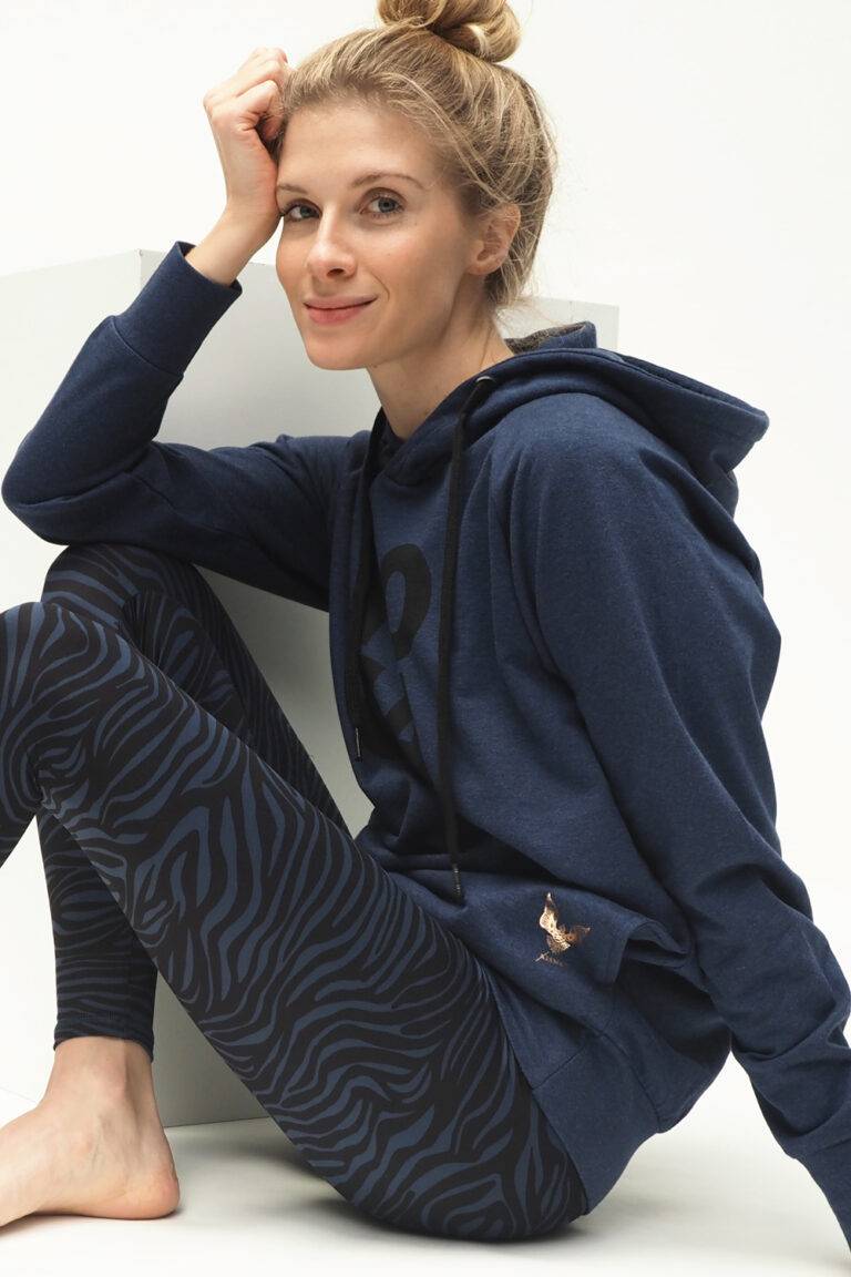 Kismet Yogastyle YOGA Hoodie Rudra – Blue Marl Tägliche Deals