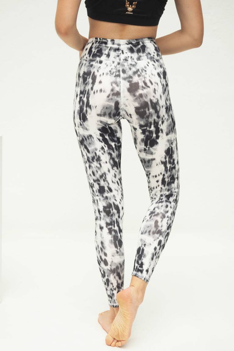 Kismet Yogastyle Yoga Leggings Ganga 7/8 – Animal Black White Riesige Ersparnisse