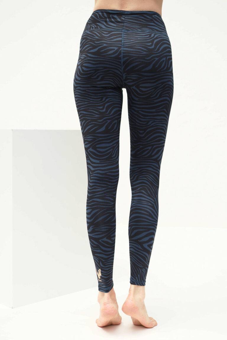 Kismet Yogastyle Yoga Leggings Ganga 7/8 – Zebra Blue Neueste Stile