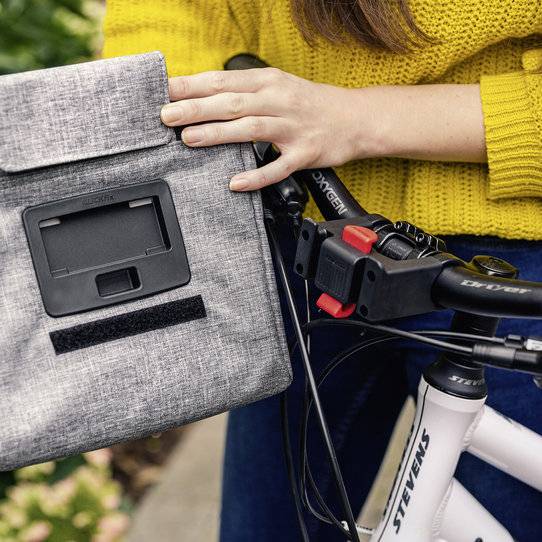 Klickfix Lenkertasche mit extra flacher Adapterplatte Versandkostenfrei