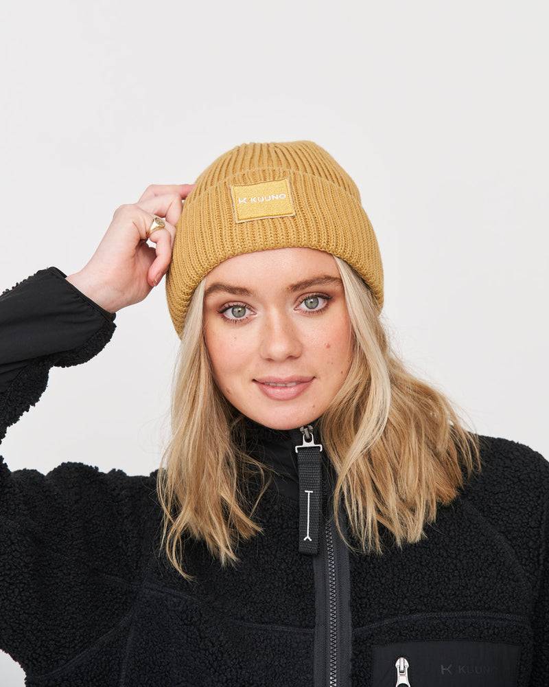 Kuuno Ribbed Cotton Beanie Spicy Pumpkin Limitierter Zeitrabatt