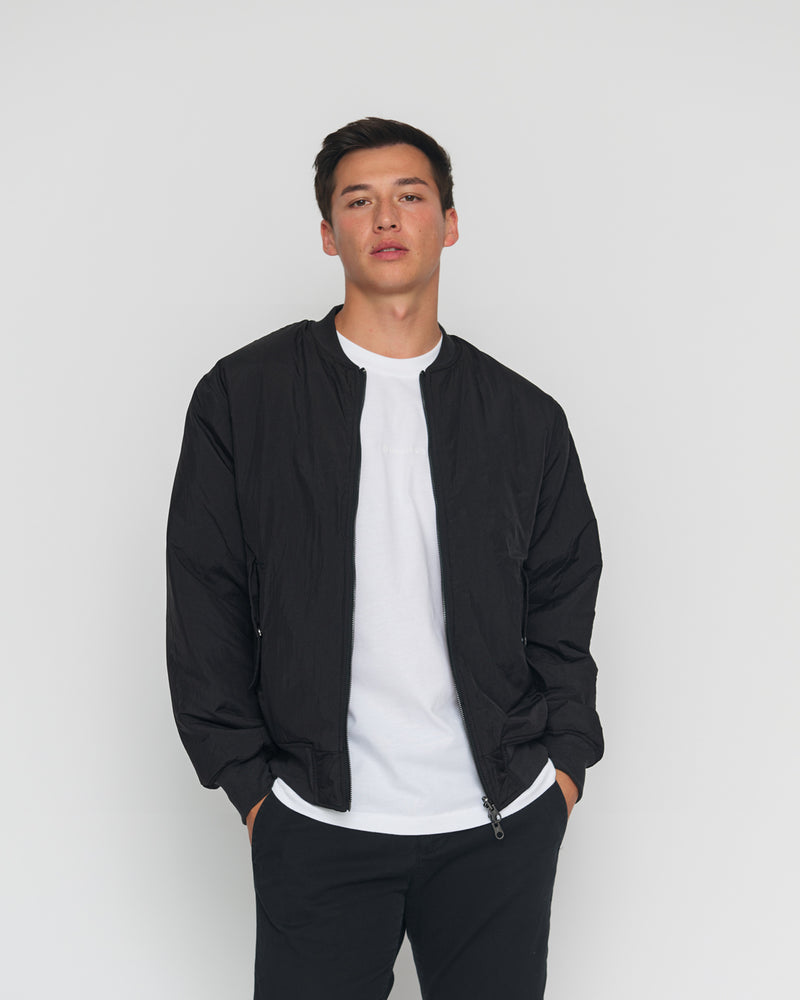 Kuuno Reversible Bomber Jacket Night Black / Forest Green Begrenztes Angebot