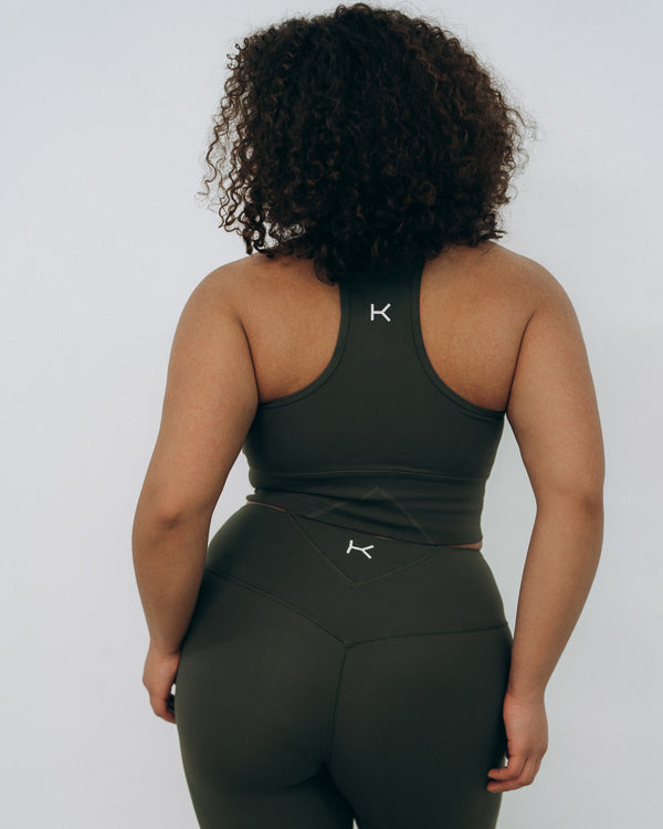 Kuuno Essential Movement Bra Forest Green Online Shopping