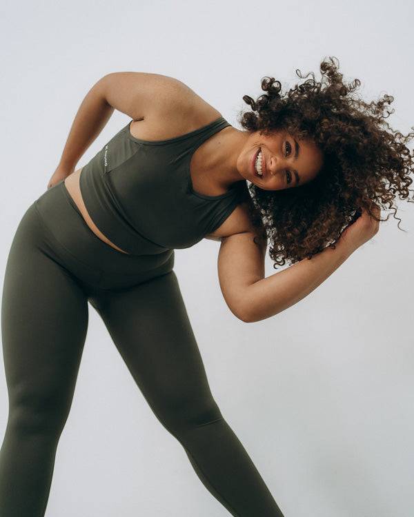 Kuuno Essential Movement Bra Forest Green Online Shopping