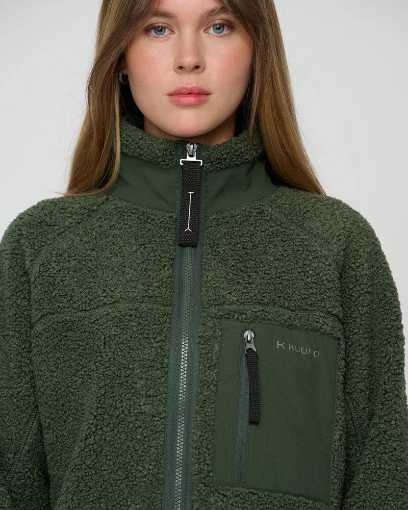 Kuuno Everyday Fleece Jacket Forest Green Online Outlet