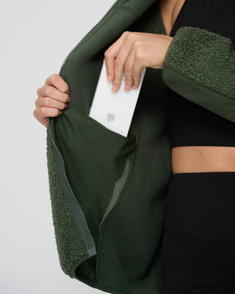 Kuuno Everyday Fleece Jacket Forest Green Online Outlet