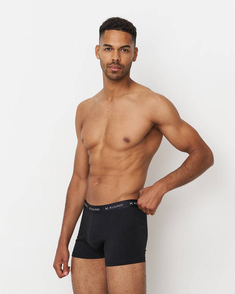 Kuuno 3er-Set Everyday Boxers Short Night Black Tägliche Deals