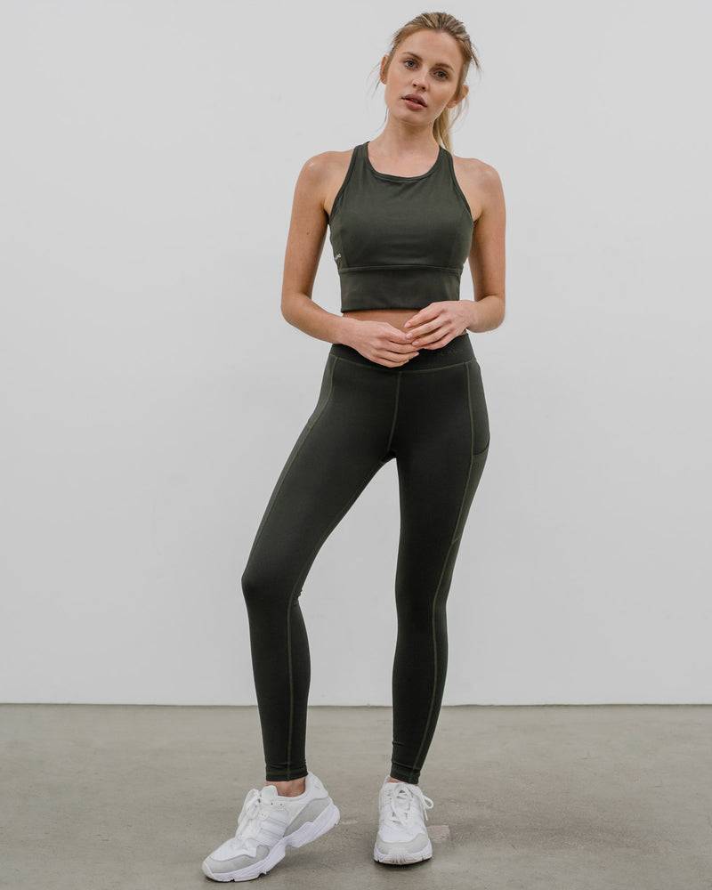 Kuuno Dynamic High Waist Tights Forest Green Vierteljährliche Förderung