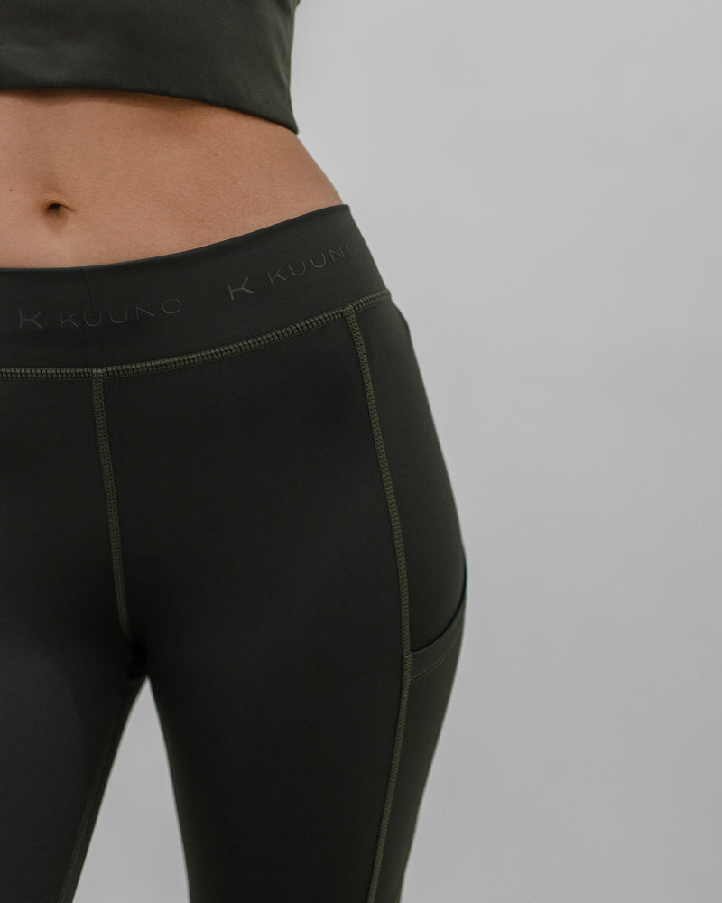 Kuuno Dynamic High Waist Tights Forest Green Vierteljährliche Förderung