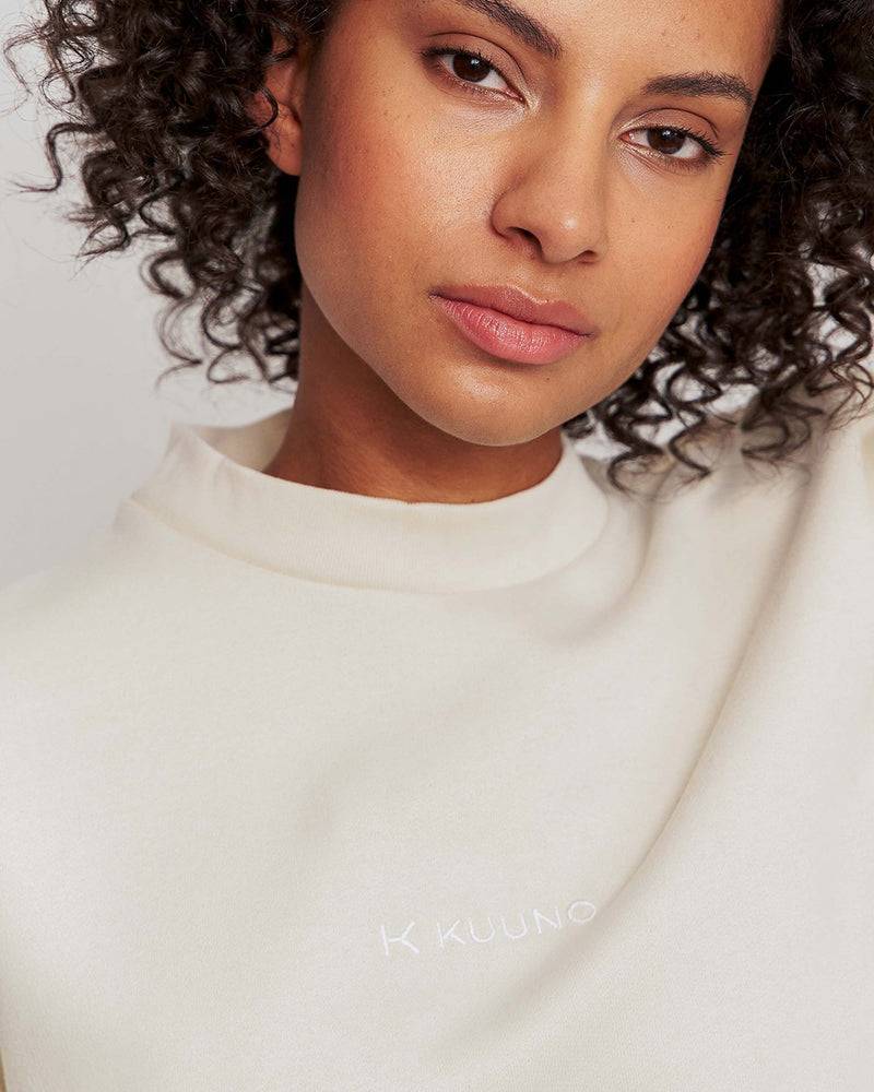 Kuuno Essential Cropped Sweater Light Beige Fabrikladen