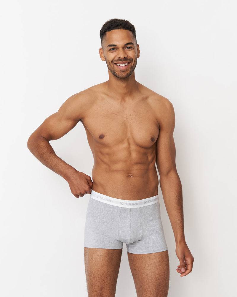 Kuuno 3er-Set Everyday Boxers Short Light Grey Hotsell