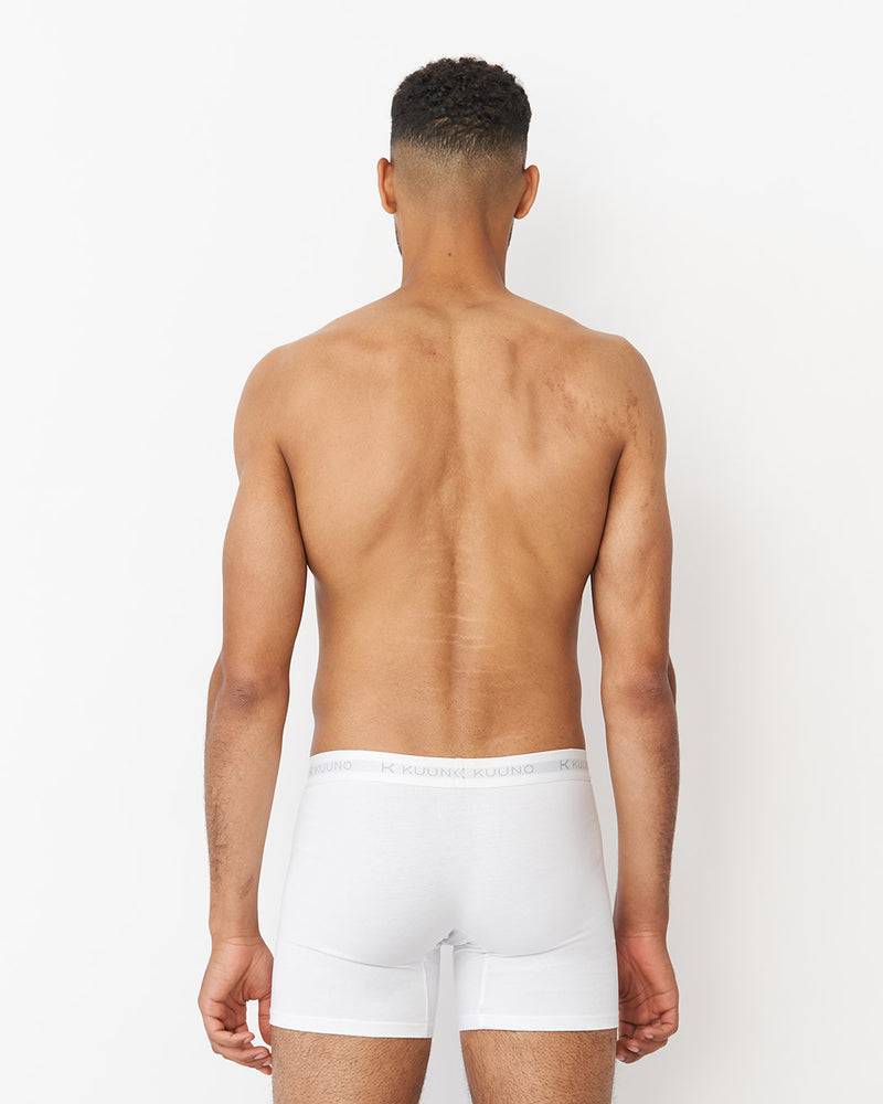 Kuuno Everyday Boxers Long Classic White Schlussverkauf