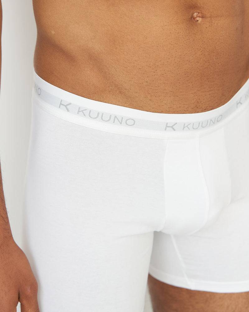 Kuuno 3er-Set Everyday Boxers Long Classic White Fabrikverkauf