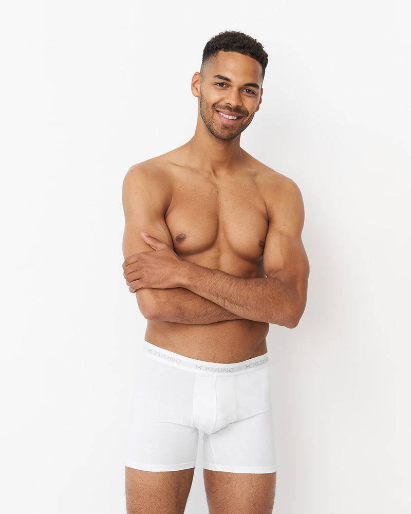 Kuuno 3er-Set Everyday Boxers Long Classic White Fabrikverkauf