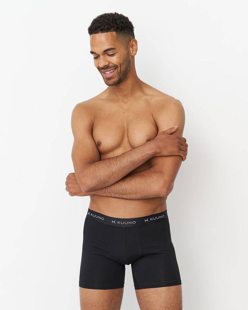 Kuuno 3er-Set Everyday Boxers Long Night Black Kostenloser Versand
