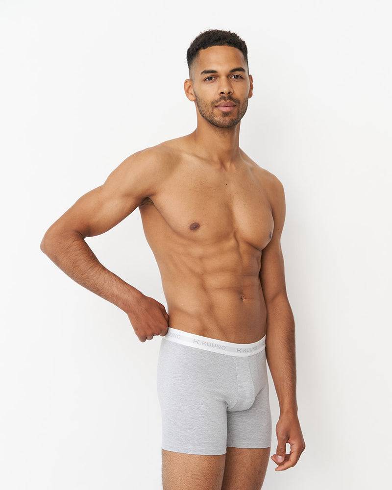 Kuuno Everyday Boxers Long Light Grey Fabrik Onlineshop