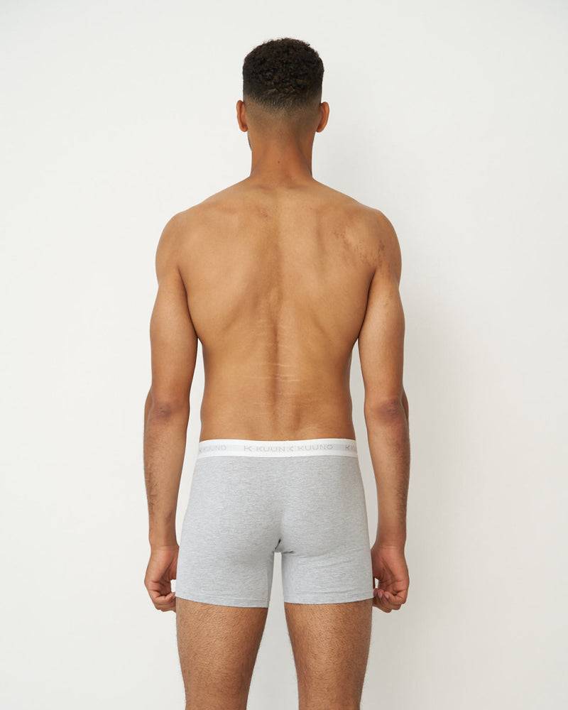 Kuuno Everyday Boxers Long Light Grey Fabrik Onlineshop