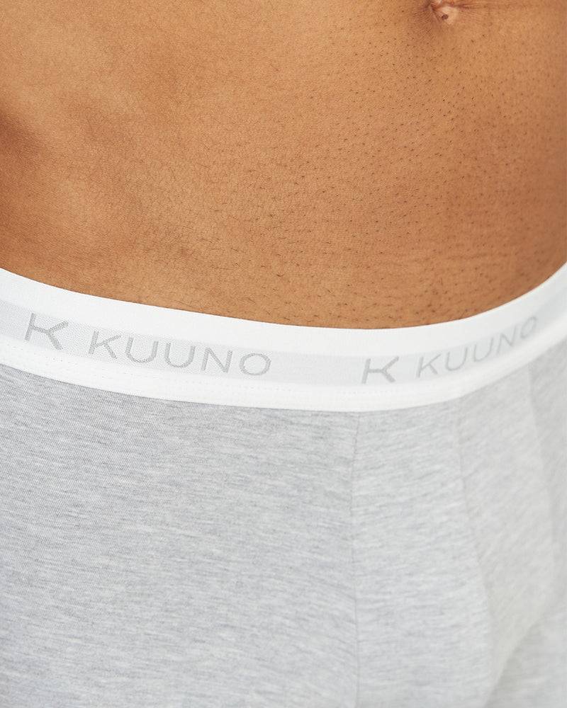 Kuuno Everyday Boxers Long Light Grey Fabrik Onlineshop