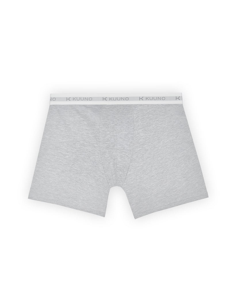 Kuuno Everyday Boxers Long Light Grey Fabrik Onlineshop