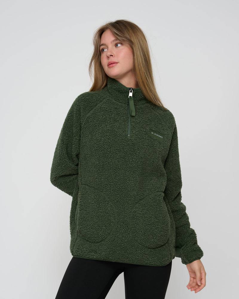 Kuuno Everyday Half Zip Fleece Forest Green Begrenztes Angebot