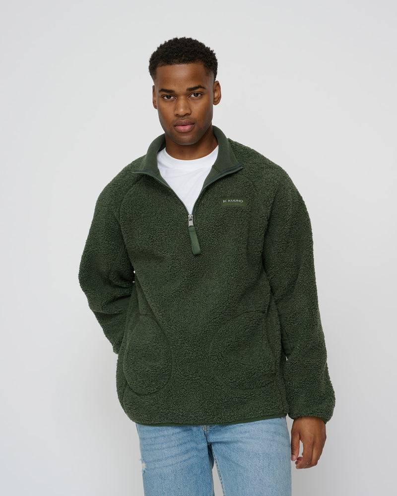 Kuuno Everyday Half Zip Fleece Forest Green Begrenztes Angebot