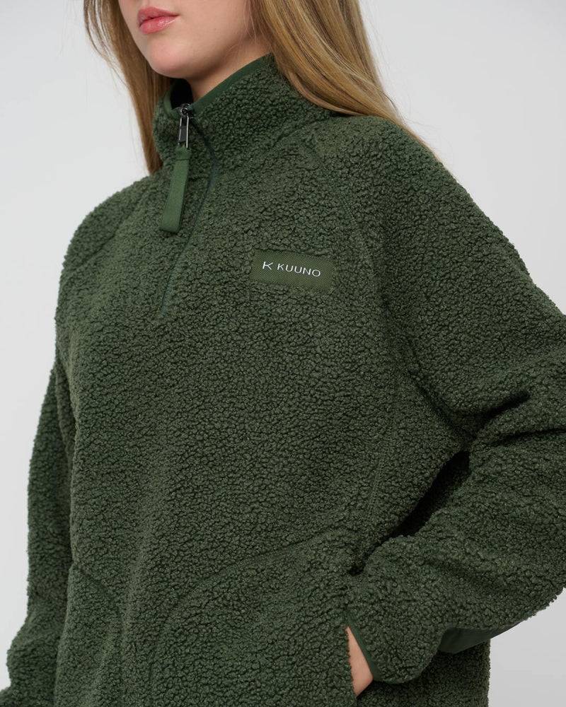 Kuuno Everyday Half Zip Fleece Forest Green Begrenztes Angebot