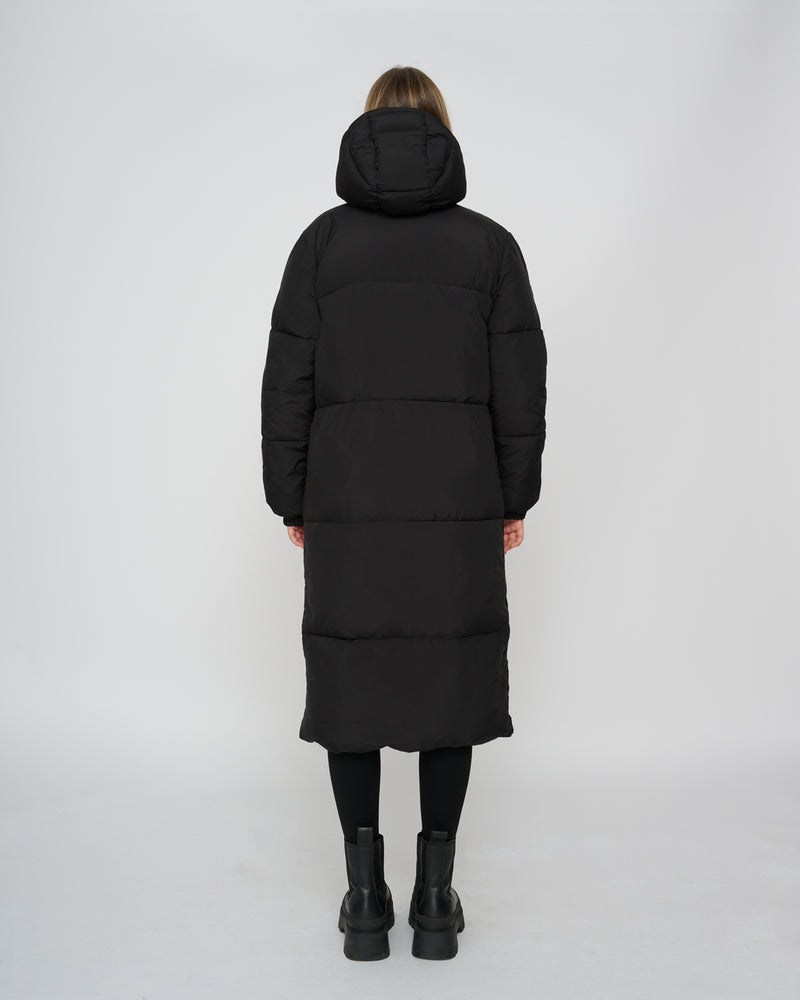 Kuuno Everyday Long Puffer Jacket Night Black Preisnachlass
