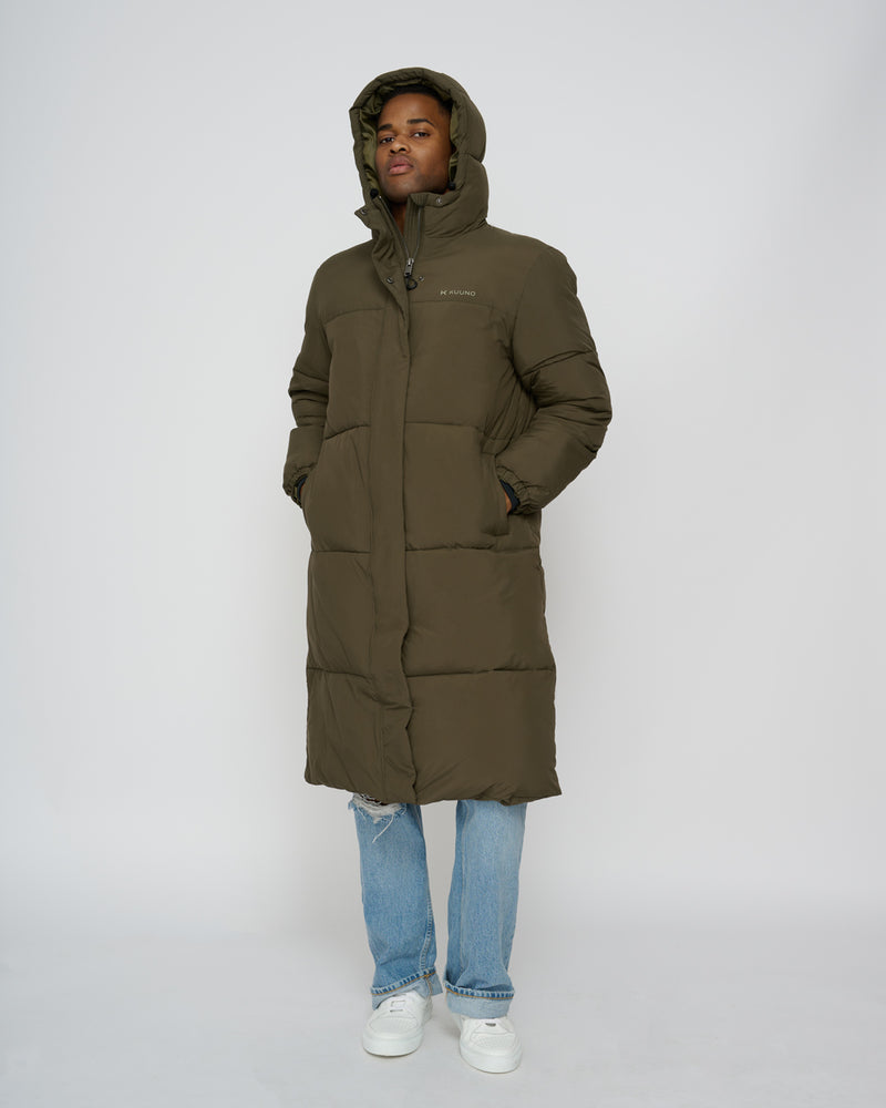 Kuuno Everyday Long Puffer Jacket Forest Green Saisonschlussverkauf