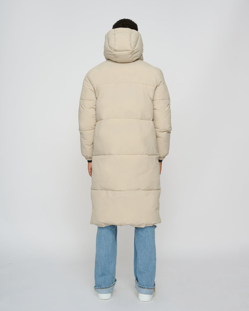 Kuuno Everyday Long Puffer Jacket Light Beige Black Friday