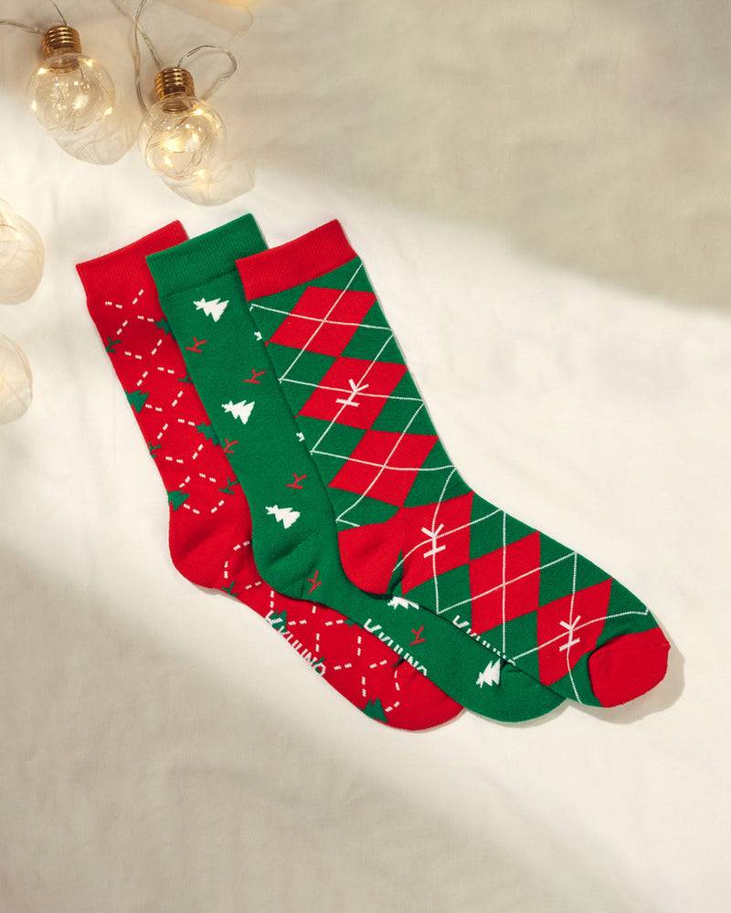 Kuuno 3er-Set Christmas Socks Cyber Monday